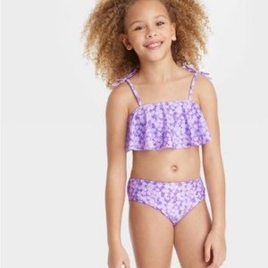 Girls' Floral Print Bikini Set - art class